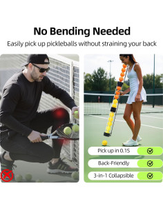 Recogedor de Pelotas Plegable KPOCKED para Pickleball y Tenis 2