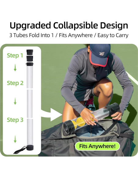 Recogedor de Pelotas Plegable KPOCKED para Pickleball y Tenis