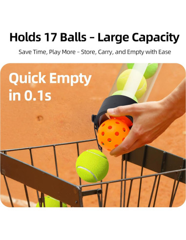 Recogedor de Pelotas Plegable KPOCKED para Pickleball y Tenis