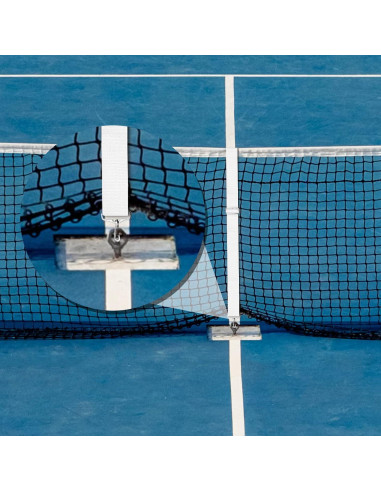 Correa de Red de Tenis Ajustable Cindeer 99x5cm Blanca - 2 Piezas