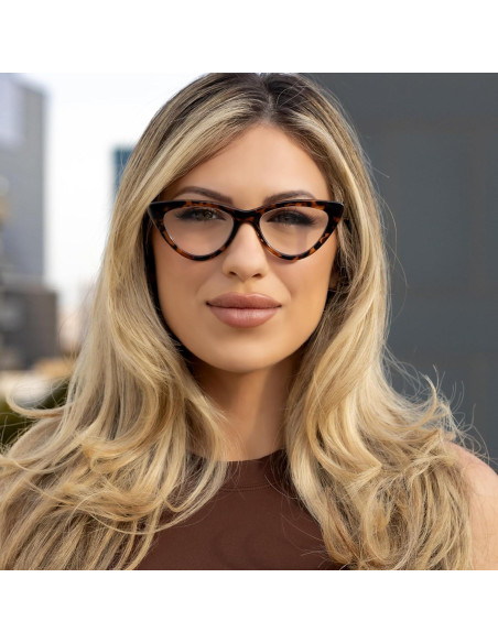 Gafas de lectura de ojo de gato 4.0 Carey para mujeres Gafas de lectura de ojo de gato 4.0 Carey para mujeres
