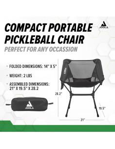 Silla de Pickleball JOOLA Plegable Ligera 0.91 kg Verde 2