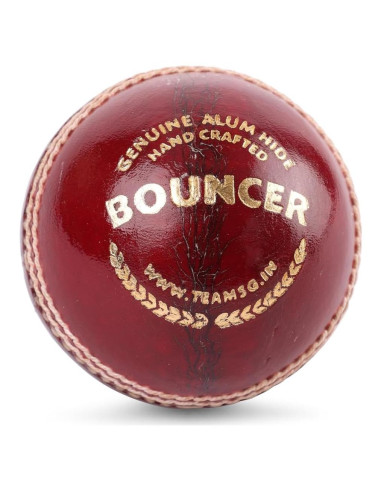 Pelota de Cricket SG Bouncer Roja Adulto Cuero Profesional