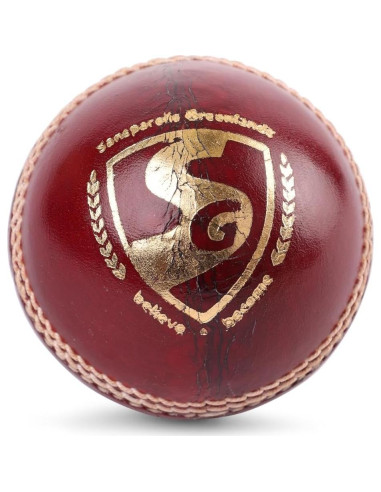Pelota de Cricket SG Bouncer Roja Adulto Cuero Profesional