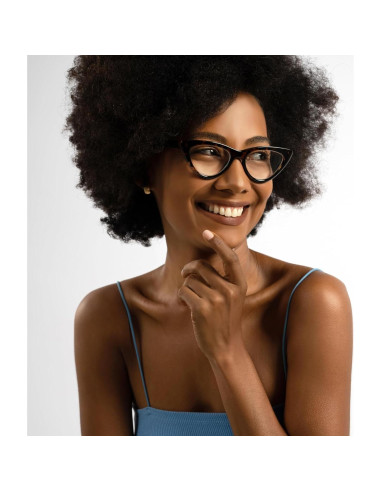 Gafas de lectura de ojo de gato 4.0 Carey para mujeres