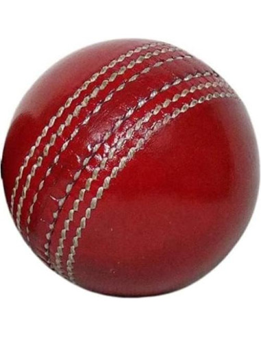 Pelotas de Cricket Suave AnNafi Rojo Cosidas a Mano 6 Unidades