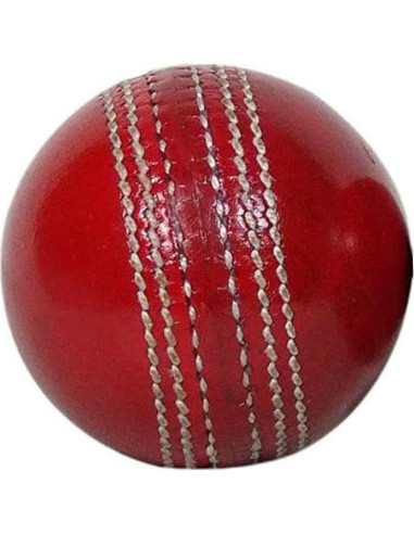 Pelotas de Cricket Suave AnNafi Rojo Cosidas a Mano 6 Unidades