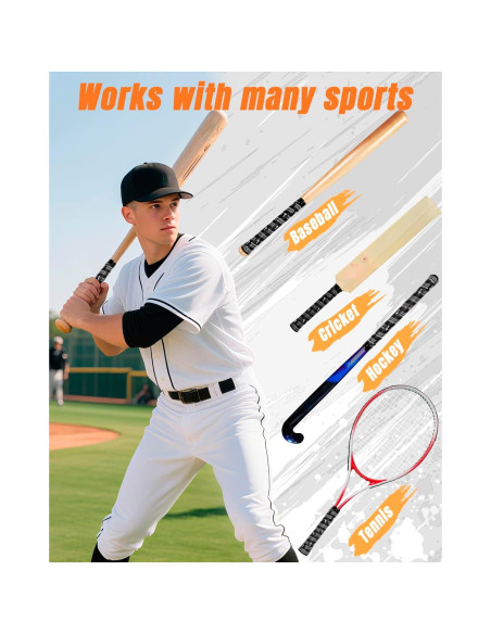 Cinta de Agarre para Bate de Béisbol Piemow 1.5mm Antideslizante
