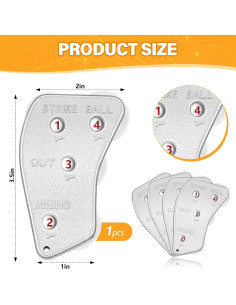 Contador de Beisbol Lenwen con 4 Ruedas - Práctico y Duradero 2