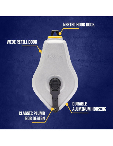 Carrete de Tiza IRWIN Strait-Line 30.48m Azul IWHT48441BC