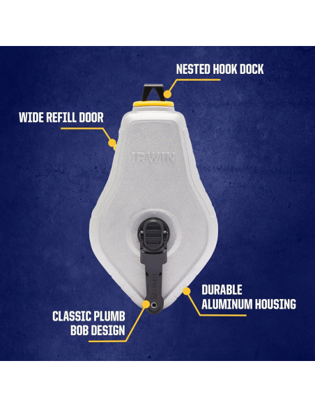 Carrete de Tiza IRWIN Strait-Line 30.48m Azul IWHT48441BC