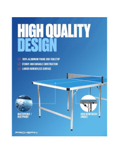 Mesa de Ping Pong Compacta PRO-SPIN 182.88x104.14 cm Plegable 2