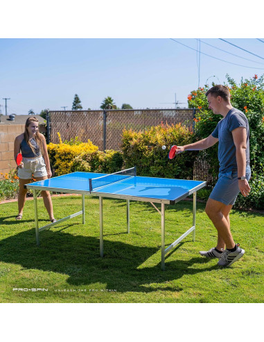 Mesa de Ping Pong Compacta PRO-SPIN 182.88x104.14 cm Plegable