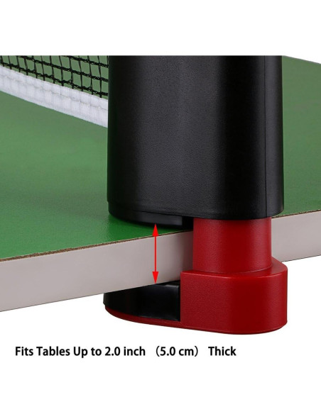 Red de Tenis de Mesa Retráctil Hipiwe 1.8M Ajustable