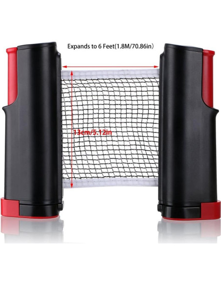 Red de Tenis de Mesa Retráctil Hipiwe 1.8M Ajustable