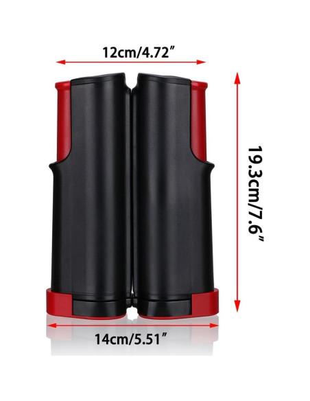 Red de Tenis de Mesa Retráctil Hipiwe 1.8M Ajustable