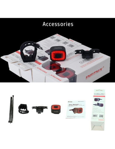 Luz Inteligente Trasera ENFITNIX CUBELITE II Recargable USB