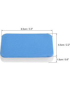 Esponja de Limpieza para Palas de Tenis de Mesa PATIKIL - 4 Pcs 2