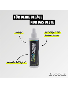 Spray Limpiador de Goma JOOLA Turbo 250 ml para Raquetas 2