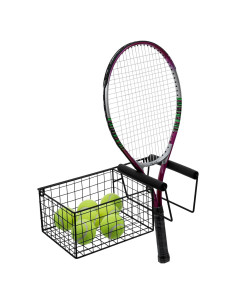 Cesta de Almacenamiento de Raquetas y Pelotas MyGift Metal