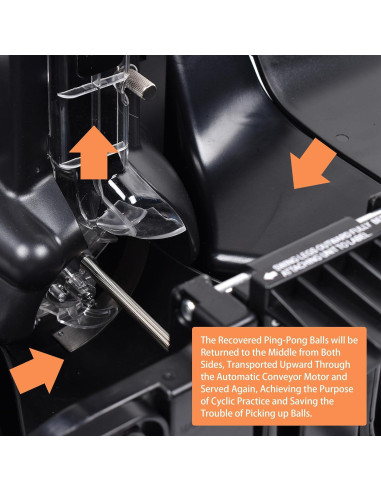 Máquina de Ping Pong WAYMARK JT-A con Red y 100 Pelotas