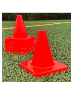 Conos de Entrenamiento LVL10 Sports 15.24 cm Naranja - Paquete de 8