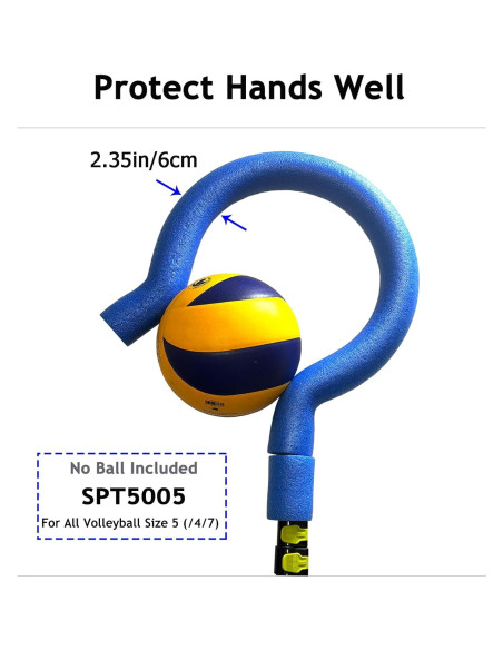 Entrenador de Remate de Voleibol SOEZmm SPT5005 - Ajustable 100-182 cm