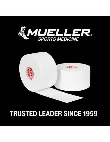 Cinta Atlética Premium Mueller 3.81 cm x 13.72 m - Paquete 10