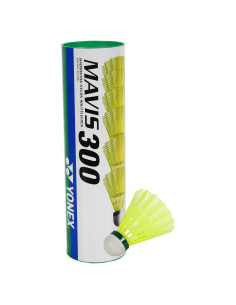 Volante de Nylon Yonex Mavis 300 Tapa Verde Amarillo