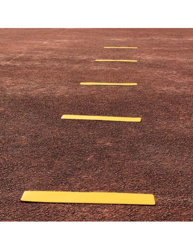 Conjunto de 10 Marcadores de Línea Amarillos Eco Walker 37 cm