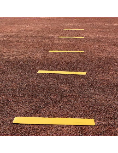 Conjunto de 10 Marcadores de Línea Amarillos Eco Walker 37 cm