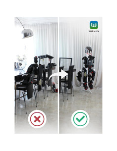 Soporte para Secar Equipos de Hockey Wishify - Estante Metal 140x56cm 2