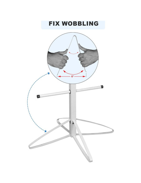 Soporte para Secar Equipos de Hockey Wishify - Estante Metal 140x56cm