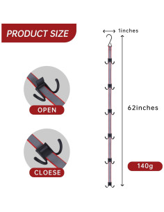 Soporte de Secado de Equipamiento de Hockey ChengFu 157 cm 2