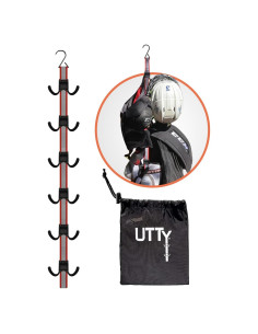 Soporte Colgante UTTY para Secar Equipos de Hockey - 6 Ganchos Ajustables