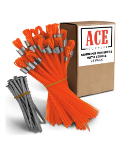Bigotes de Marcado Naranjas ACE Supply - Paquete de 25