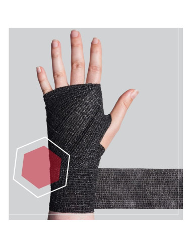 CURAD Venda Atlética Autoadhesiva 7.62 cm x 4.57 m - Soporte IRONMAN