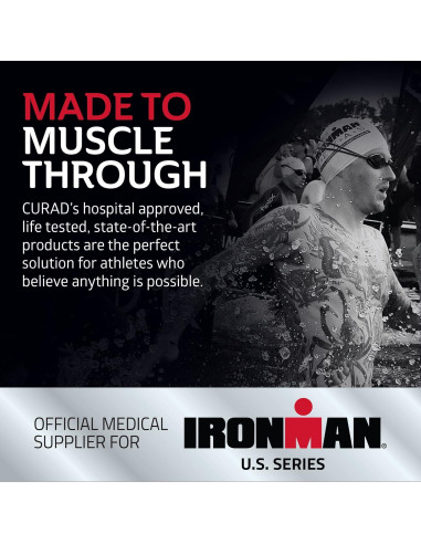 CURAD Venda Atlética Autoadhesiva 7.62 cm x 4.57 m - Soporte IRONMAN