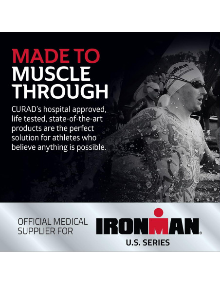 CURAD Venda Atlética Autoadhesiva 7.62 cm x 4.57 m - Soporte IRONMAN