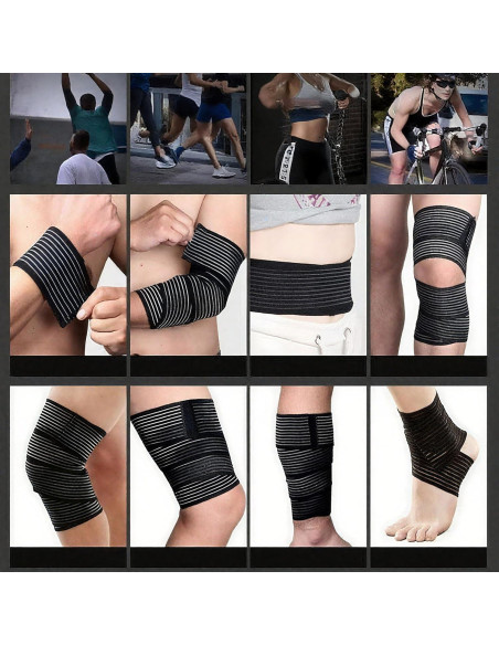 Soporte de Compresión para Rodilla CWB&ADB 70.8 cm Negro