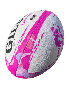 Balón de Entrenamiento Rugby Gilbert G-TR3000 Camuflaje Rosa 2