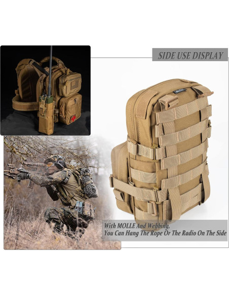 Pack de Hidratación Táctico CLTAC 3L Nylon 500D