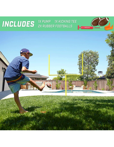 Poste de Gol de Fútbol GoSports 2.29m x 1.83m con Balones