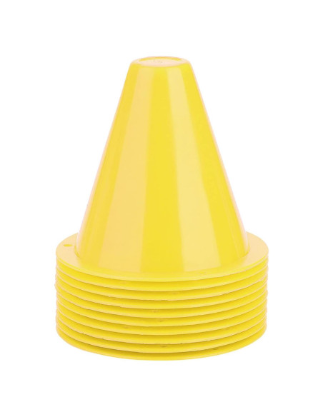 Conos de Entrenamiento de Fútbol Yuecoom - 10 Piezas, Color Amarillo