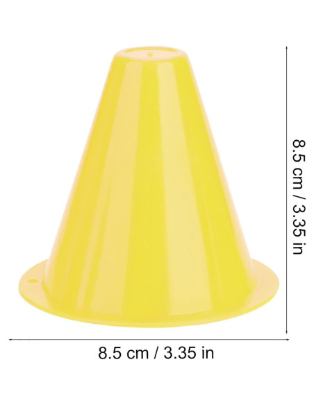 Conos de Entrenamiento de Fútbol Yuecoom - 10 Piezas, Color Amarillo