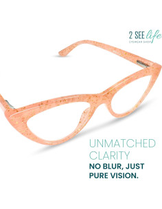 Gafas de lectura 4.0 de Ojo de Gato 2SeeLife Rosa Brillante 2