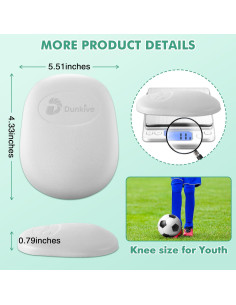 Rodilleras de Fútbol HooLing para Jóvenes - 4 Pcs Ultra Livianas 2