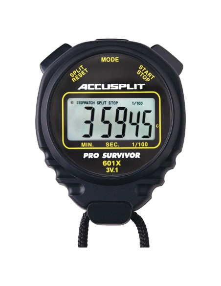 Cronómetro ACCUSPLIT Pro Survivor A601X Pantalla XL