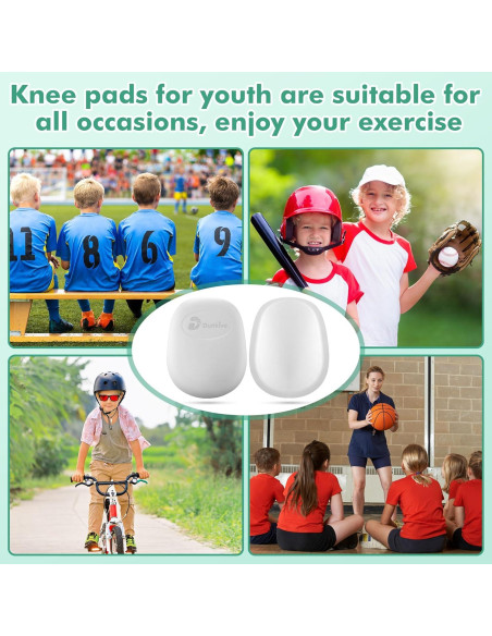 Rodilleras de Fútbol HooLing para Jóvenes - 4 Pcs Ultra Livianas