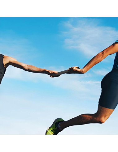 Testigos de Relevo de Aluminio Zhehao 3 Piezas 30 cm